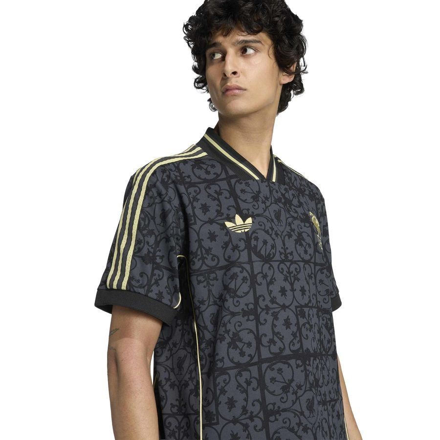 Liverpool T-Shirt Lifestyler - Carbon/Gold - Men's-SoccerKits Hub | Buy Soccer Jerseys Online